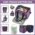 thumbnail image 1 of Jetcloudlive Bolsa de Tejido, Bolsa de Almacenamiento de Estambre con Compartimentos para Agujas de Tejer, Ganchos de Crochet, Proyectos de Tejido y Accesorios, 1 of 10