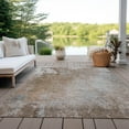 thumbnail image 6 of Addison Rugs Chantille Indoor/Outdoor Transitional Abstract Mocha Washable Rectangle Rug, 5' x 7'6", 6 of 6
