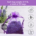 thumbnail image 6 of Tripumer 20 Pack Lavender Scented Sachet Home Fragrance Sachets Dried Lavender Flowers Potpourri Bags for Wardrobes Drawers Closets Purple, 6 of 7