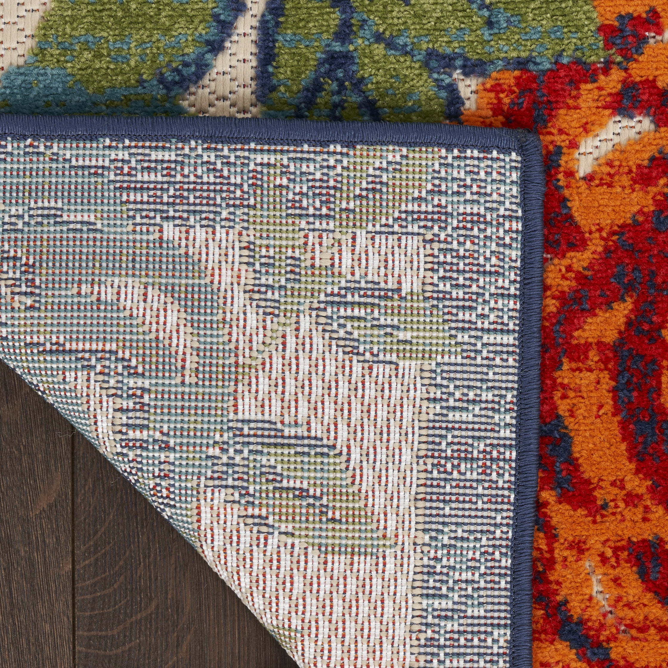 Nourison Aloha Indoor/Outdoor Ivory Multicolor 2' x 6' Area Rug (2x6)
