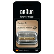 Series 9 Compatible Braun Electric Shaver Replacement Head 92S - Foil & Cutter Accessories, Silver, 1 Pack