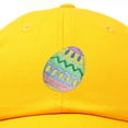 thumbnail image 2 of DALIX Elegant Colorful Egg Easter Hat Womens Embroidered Baseball Cap in Gold, 2 of 6
