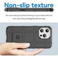 thumbnail image 4 of for Apple iPhone 15 Pro Case for Man, Heavy Duty Shockproof Phone Case Support Wireless Charging Cover for iPhone 15 Pro HD Black, 4 of 8