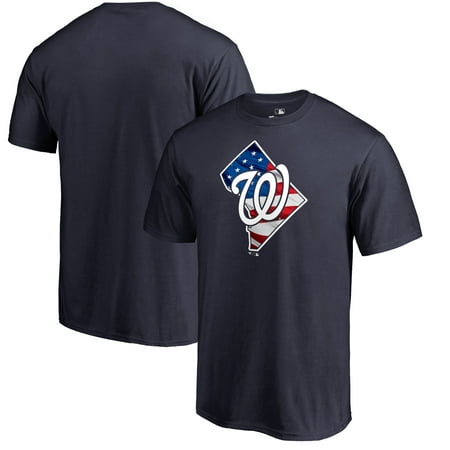 Washington Nationals Fanatics Branded 2019 Stars & Stripes Banner State T-Shirt - (Best Of Washington 2019)