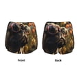 thumbnail image 3 of Rateoe Pug Wearing Sunglasses Flowers Printed 2 in 1 Women's Workout Shorts for Athletic Gym Running Shorts with Phone Pockets-Medium, 3 of 7
