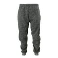 thumbnail image 4 of 9 Crowns Men's Speckled Varsity Stripe Hoodie Jacket Pant Tracksuit Set (Medium, Dark Grey), 4 of 5