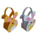 thumbnail image 5 of Easter Bunny Basket Easter Treat Bags 2 Piece Easter Bunny Gift Bag Storage Bag Canvas Decorative Basket Easter Storage Bag Easter Basket Stuffers for Boys & Girls (White), 5 of 9