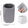 thumbnail image 2 of Paquete de 4 portalápices de silicona, portalápices para escritorio, portalápices de maquillaje geométrico, vaso para lápices de diseño creativo para oficina, escuela, hogar, 2 of 8