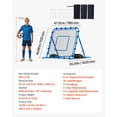 thumbnail image 5 of VEVOR Soccer Rebounder Net, Quick-Switch Angle Soccer Goal Rebounder for Control, Passing Practice, Heavy-Duty Iron Frame & PE Net, Easy Setup Ball Training Equipment for Teens&Adults,3.7 x 3.7 ft, 5 of 9