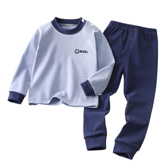 Zaveiop Unisex Toddler Baby Boy Girl Clothes Winter Long Sleeve Pullover and Pants 2Pcs Fall Outfits Set Size 1-2 Years