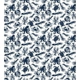 thumbnail image 2 of Ambesonne Nautical Duvet Cover Set, Monotone Sea Creatures, 2-Calking, Dark Violet Blue White, 2 of 6