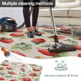 thumbnail image 5 of Red Strawberry Outdoor Rug for Patio/Deck/Porch, Non-Slip Large Area Rug 3 x 5 Ft, Summer Fruits Farmhouse Leaves Floral Retro Indoor Outdoor Rugs Washable Area Rugs, Camping Rug Carpet Runner, 5 of 8