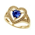 thumbnail image 2 of Tommaso Design� Heart Shape 6mm Created Blue Sapphire Ring, 2 of 9