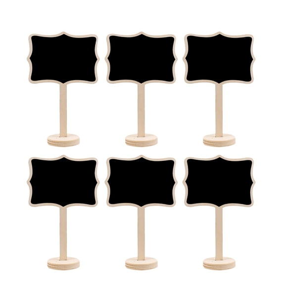 UPOUART Timber Chalkboard Small Blackboard Signs for Wedding 10Pcs 3.93X2.36X5.70in