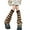 Brown, variant on Women's Leg Warmers Fashion Knit Leg Warmers Long Leg Socks Cute Fashion - Black and White Stripe