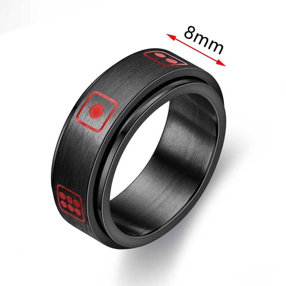 Bague Anti-Stress Anti-anxiété Fidget Spinning Mood Ring - Ensemble de