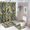 Floral 38, variant on Bathroom Rugs Sets 4 Piece with Shower Curtain, Floral Pattern Printed on Modern Shower Curtains for Bathroom Set, Great for Master Bath Beach House Modern Home, 72 x 72 inches
