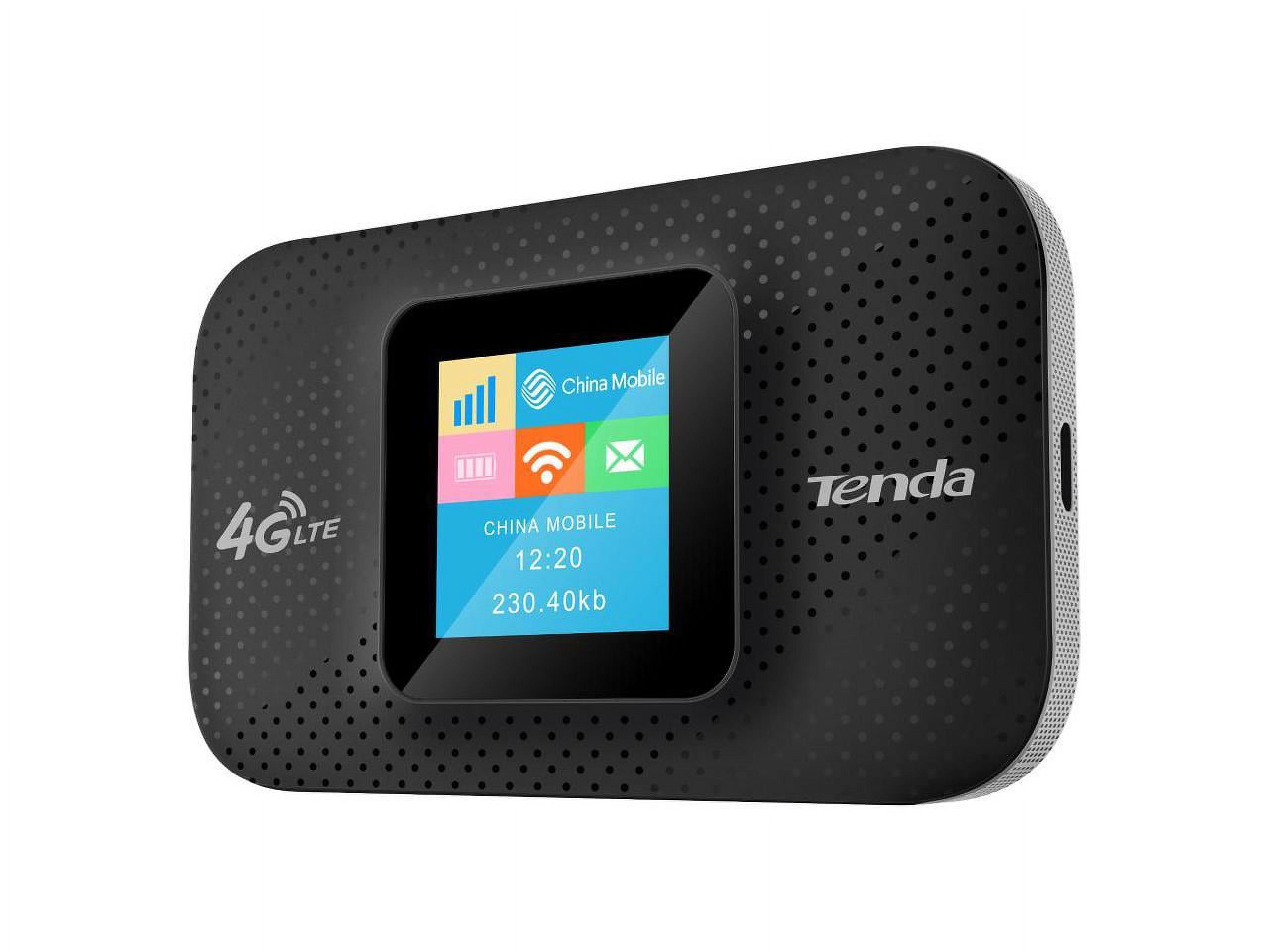 Tenda 4G Mobile Hotspot, 4G LTE Cat4 150Mbps MiFi Device, 4G Router,  Support USB Interface Charging