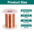 thumbnail image 2 of Uxcell 40 AWG Magnet Wire, 40 Gauge Enameled Copper Wire, 4 oz Magnetic Coil Wire for Transformer, Motor, Electric, 155C(311F), 2 of 5