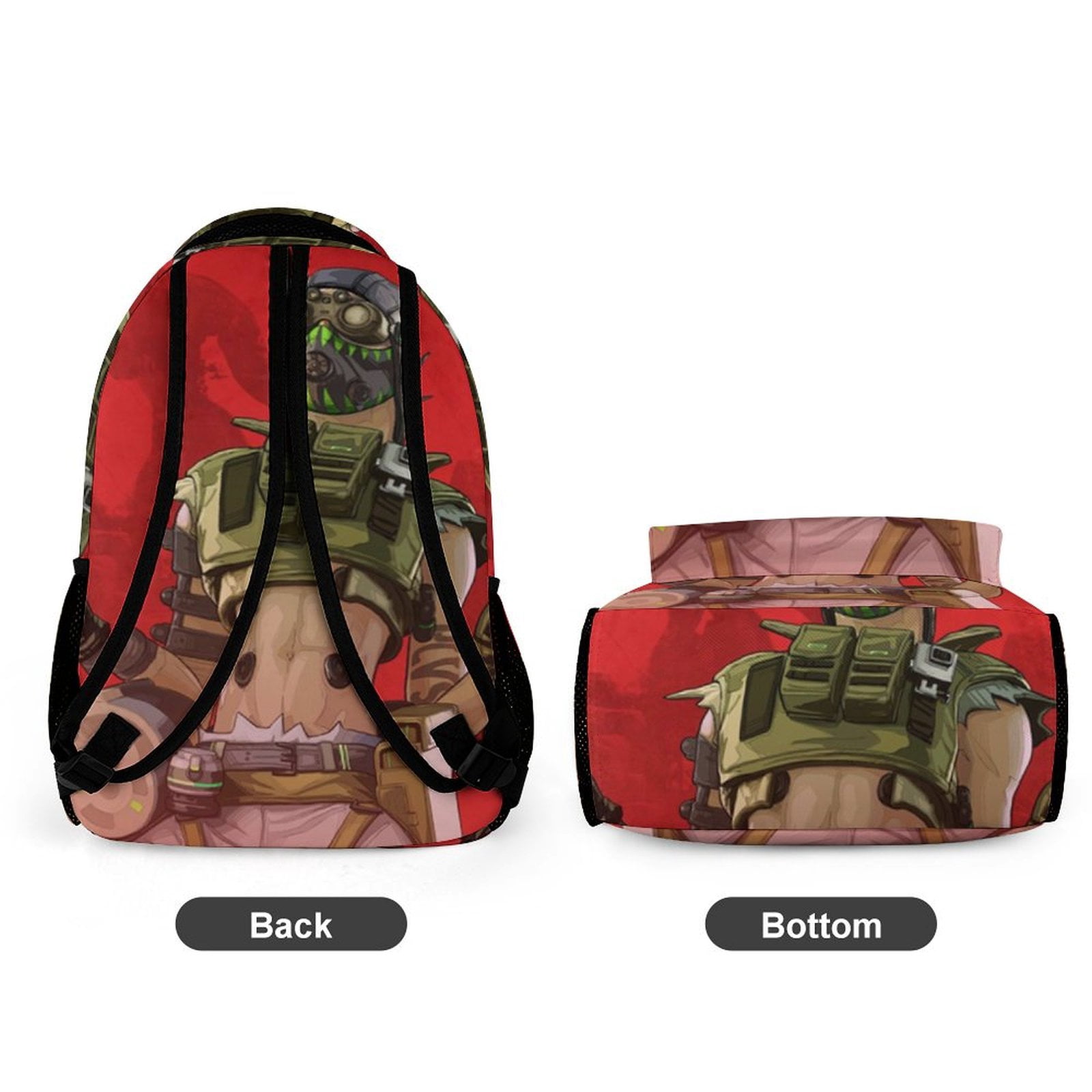 apex octane little kids backpack Apex Legends Octane Shoulder Backpack Casual Rucksack Bookbag Lightweight  Prints Daypack