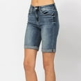 thumbnail image 7 of Womens Jeans Casual Fashion Slim Pockets Shorts Curly Edge Shorts Light Blue Pants Sizes XL, 7 of 7