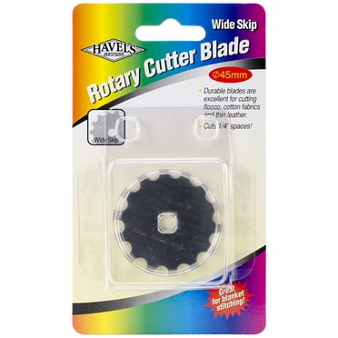 June Tailor 45mm Skip-Cut Rotary Cutter Blade Refill - 1 Pack Replacement Blade For Fabric Cutting