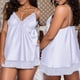 thumbnail image 2 of Gibobby Lencería de encaje Ropa de dormir sexy Tallas grandes Lencería Encaje Tentación Camisón Ropa interior(Blanco XL), 2 of 3