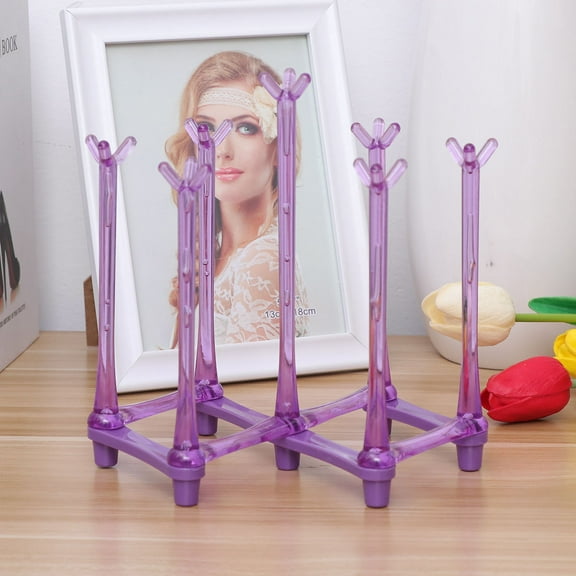 WHAMVOX Stretch Cup Holder and Bottle Storage Mugs Drainer