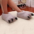 thumbnail image 4 of Boys Girls Comfy Warm Monster Paw Indoor Slippers Slip On Non Slip Sole House Footwear Kids Halloween Holiday Shoes, 4 of 8