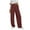 Wine, variant on Makaor Sweatpants Baggy for Women with Pockets Wide Leg Solid Loose Trousers with Elastic Waist Army Green 2XL