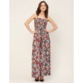 thumbnail image 2 of Moomaya Shoulder Straps Full Leg Printed Rayon Jumpsuit Women's Stylish Jumpsuit, 2 of 9