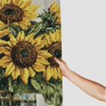 thumbnail image 3 of Patifu Vase Sunflowers Cross Stitch Shower Curtain 100% Polyester with Hooks 69"x72, 3 of 7