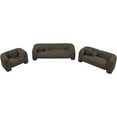 thumbnail image 3 of Meridian Furniture Emory Brown Boucle Fabric Sofa, 3 of 15