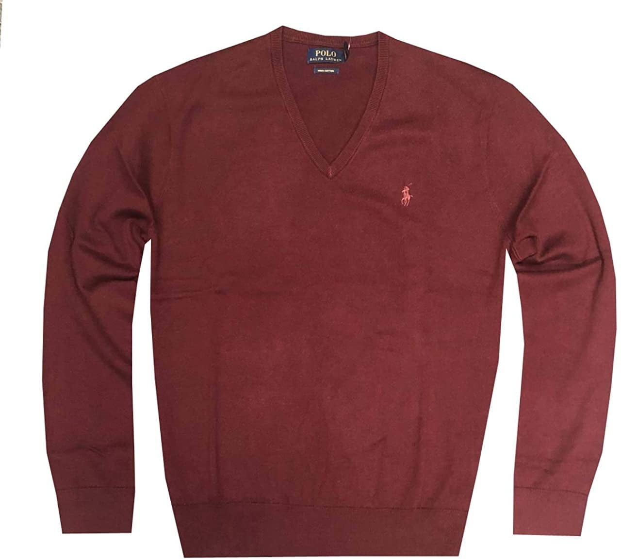 burgundy polo sweater