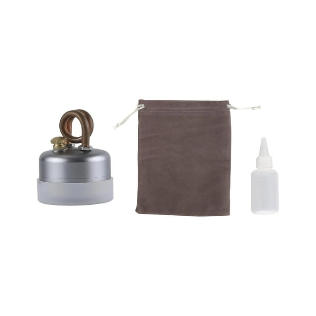 Almencla Four à Alcool Mini Brûleur Portable pour Alcools pour Randonnée Touristique Argent