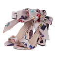 thumbnail image 5 of Zapatos de mujer de verano Sandalias de mujer de tacón grueso con cordones y lazo Wmkox8yii  shjk3411, 5 of 5