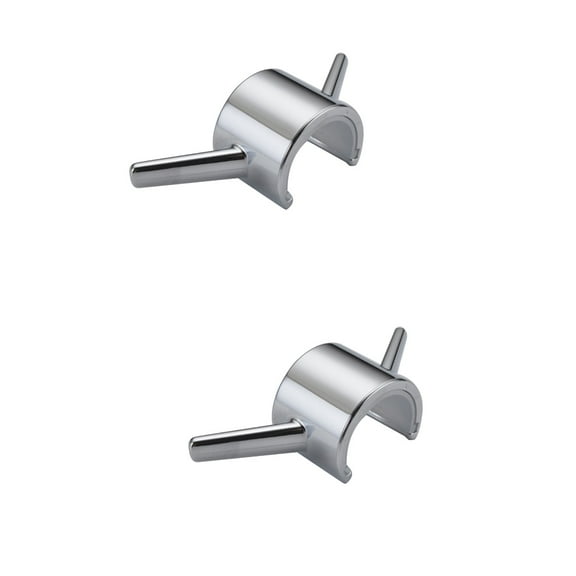 Set of 2 Shower Rod Towel Hook Pole Electroplating Squeegee