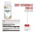 thumbnail image 2 of Solaray Dry Vitamin E 200 IU - 100 Capsules, 2 of 6