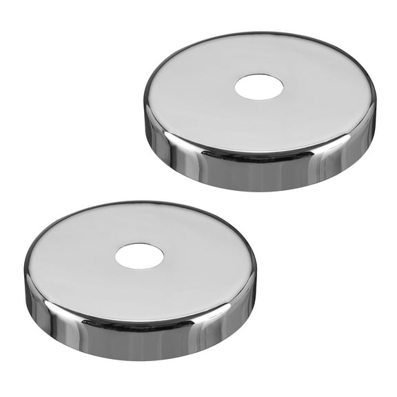 Aspen Creative 21506-32 Chrome Contemporary Chandelier Fixture Canopy, 5-1/8" Diameter, 1" Center Hole 2 Sets/Pack