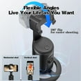 thumbnail image 5 of Smart AI Facial Recognition Phone Tripod, Auto Face Tracking Tripods & 360° Rotating Selfie Stick, No App,Flippable and Adjustable Angle, Camera Stand with Remote and Gesture Control, 5 of 6