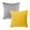 Light Gray and Yellow, variant on Phantoscope Decorative Throw Pillow Set, Soft Silky Velvet & Quilt Striped Velvet Series Cushion Bundle, for Sofa Couch Bedroom, White, 18" x 18"