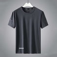 thumbnail image 6 of T Shirts for Men Plus Size Solid Color Crew Neck Casual Loose Tee Shirts Short Sleeve Big and Tall Mens Summer Outdoor Sport Tops, 6 of 10