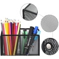 thumbnail image 6 of GIXUSIL Magnetic Pencil Holder and Locker Organizer, Wire Mesh Storage Basket for Refrigerator, Whiteboard or Office Cabinet. Extra Strong Magnets. Office Accessories (Black, 2 Compartment), 6 of 7