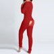 thumbnail image 1 of Pijama Sexy para mujer, mono de Año Nuevo con botones, parte delantera y trasera, culo abierto, solapa, ropa de dormir sólida, ropa de estar por casa, 1 of 4