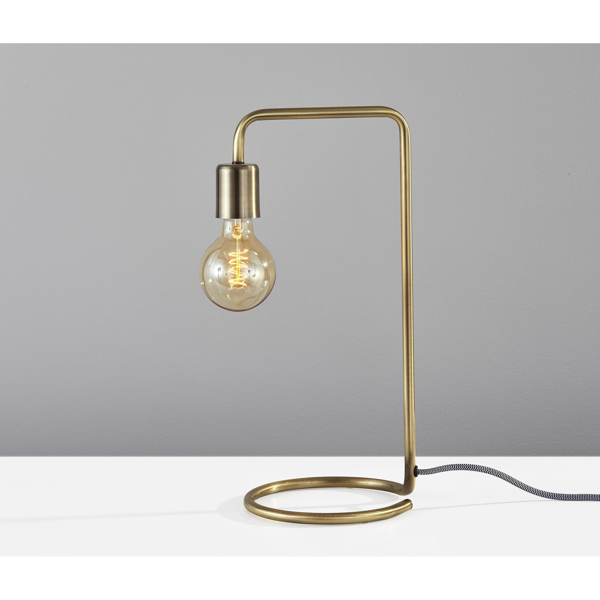 Adesso Morgan Desk Lamp, Antique Brass,