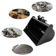 thumbnail image 1 of Backhoe Bucket, Small Excavator Bucket Easy To Install 500mm 20in  for Dredging Rivers, 1 of 7