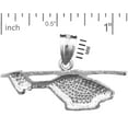 thumbnail image 2 of Rhodium Plated 925 Sterling Silver Bell Series Helicopter Pendant, 2 of 5