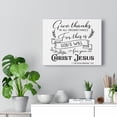 thumbnail image 2 of Scripture Walls  Give Thanks In 1 Thessalonians 5:18 Bible Verse Canvas Christian Wall Art Ready to Hang Unframed, 2 of 12