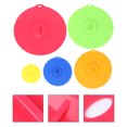 thumbnail image 3 of silicone lids 5pcs Reusable Silicone Dustproof Lids Food Covers Bowl Cup Wrap for Keeping Food Fresh(Assorted Color 1), 3 of 6