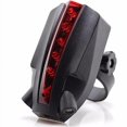 thumbnail image 5 of Naturegr 2 Laser + 5 LEDs Rear Bike Tail Light Logo Beam Safety Warning Red Lamp, 5 of 7